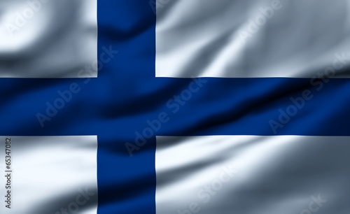 Waving flag, design 1 - Finland