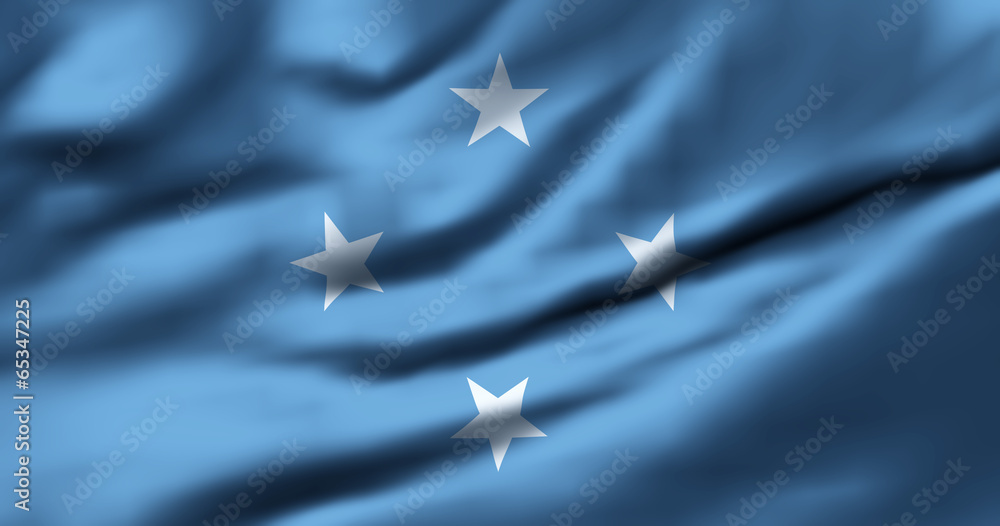 Waving flag, design 1 - Micronesia Waving flag, design 1 - Micronesia