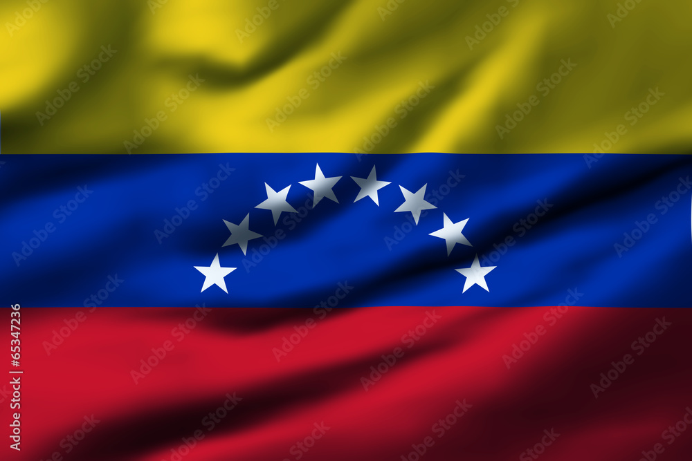 Waving flag, design 1 - Venezuela Waving flag, design 1 - Venezuela