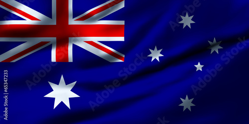 Waving flag, design 1 - Australia © filipbjorkman