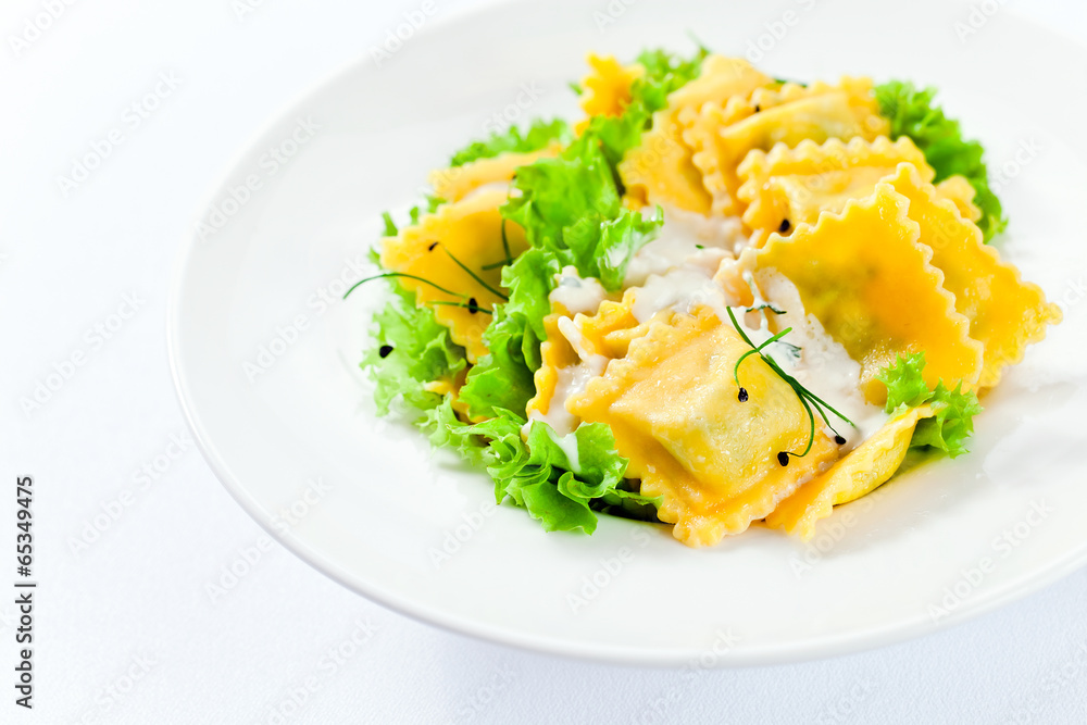 ravioli with white sauce ravioli with white sauce