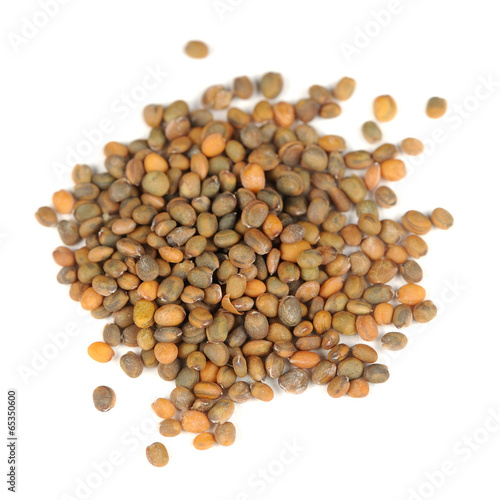 Radish Seeds Isolated on White Background