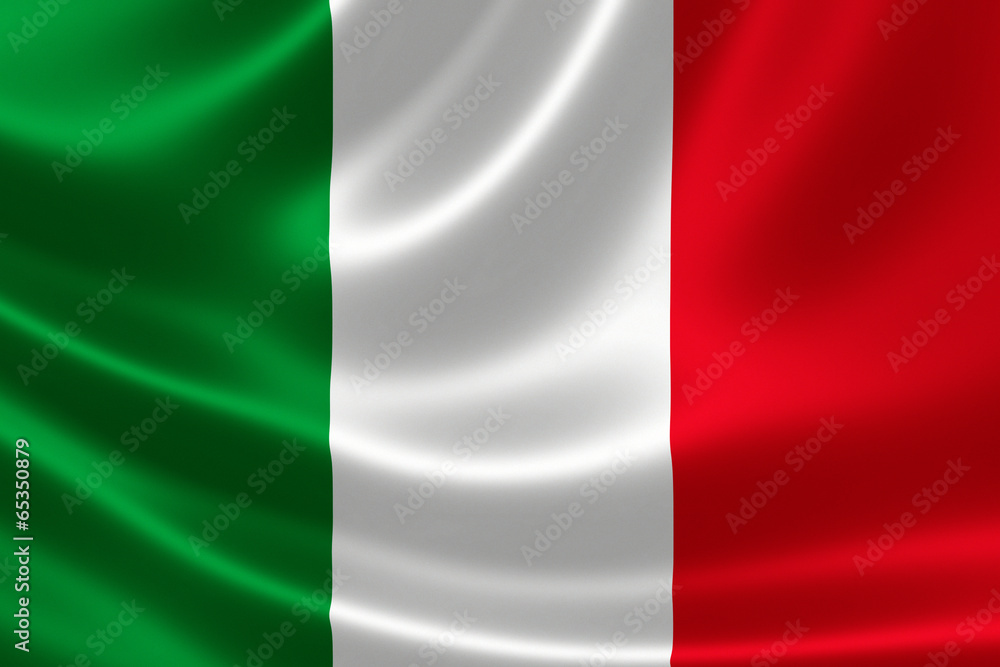 Close up of Italy's Flag