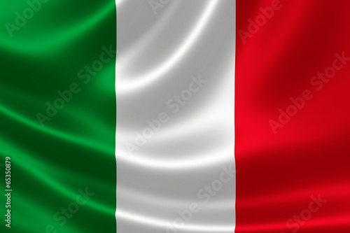 Close up of Italy s Flag