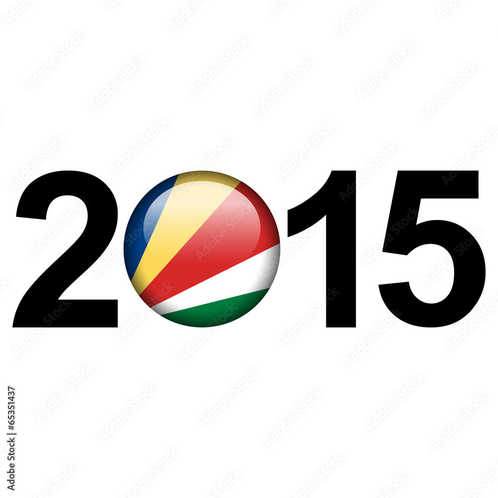Seychelles flag button Seychelles flag button