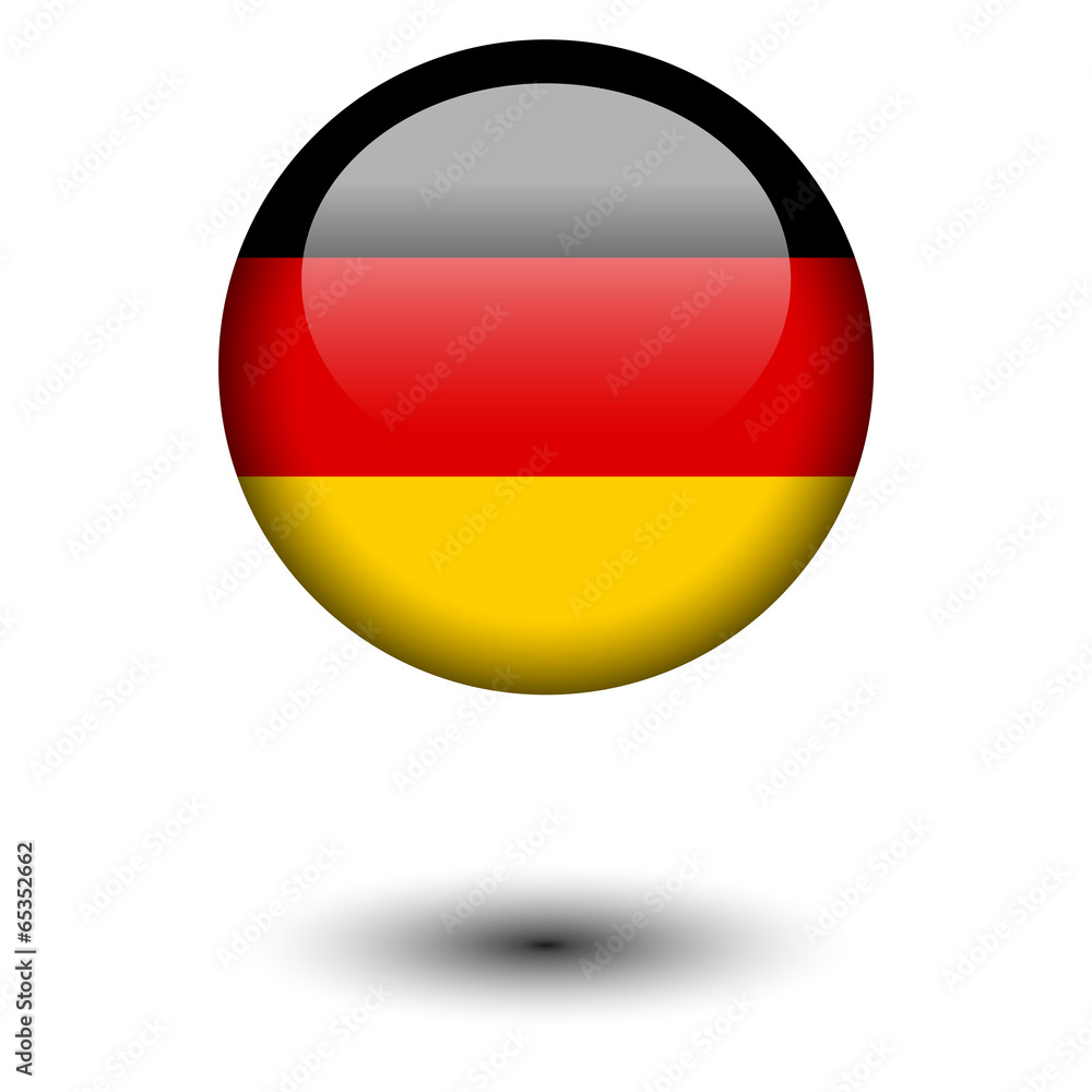 Flag button illustration - Germany Flag button illustration - Germany
