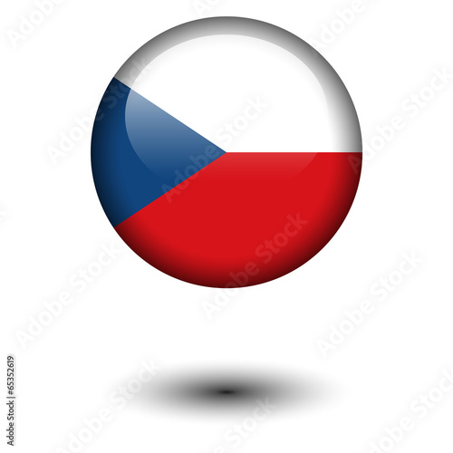 Free Download Flag button illustration - Czech - GFXLoad