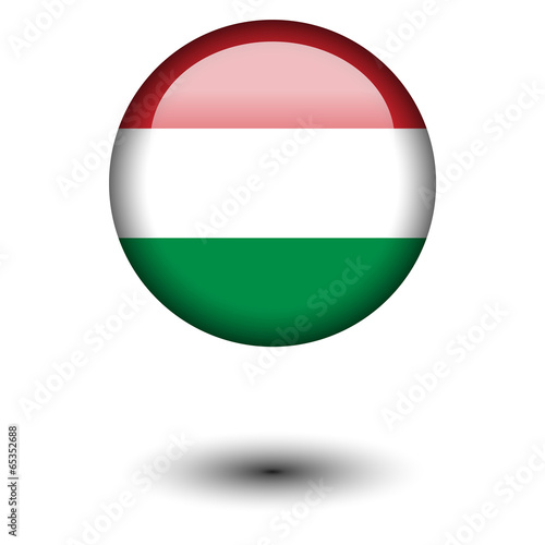Free Download Flag button illustration - Hungary - GFXLoad
