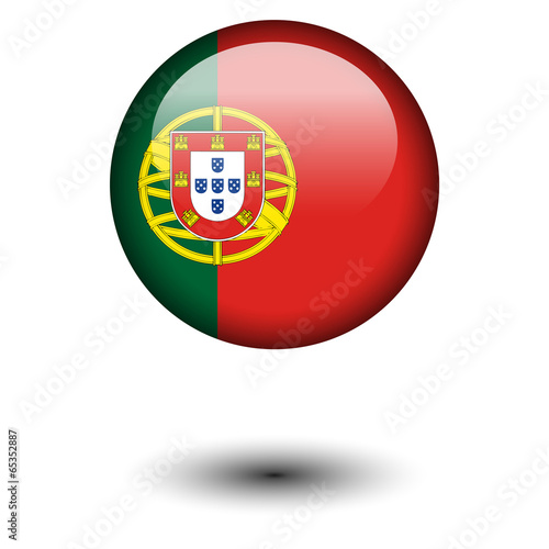 Free Download Flag button illustration - Portugal - GFXLoad