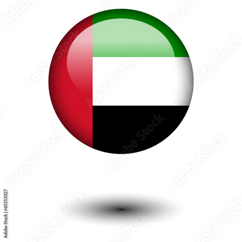 Free Download Flag button illustration - United Arab Emirates - GFXLoad