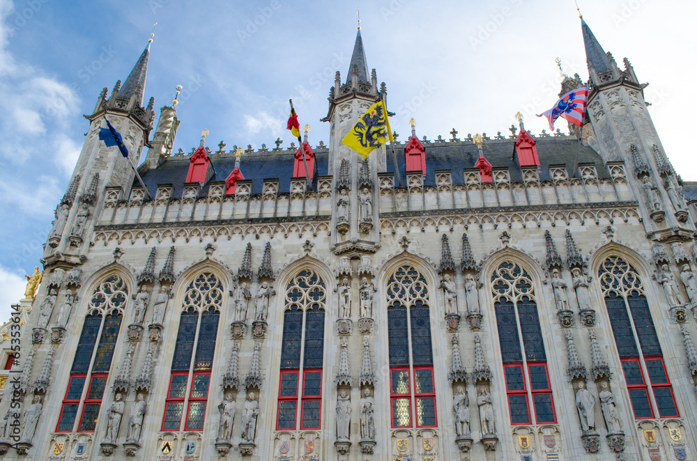 Obraz premium Brugge town hall from Belgium