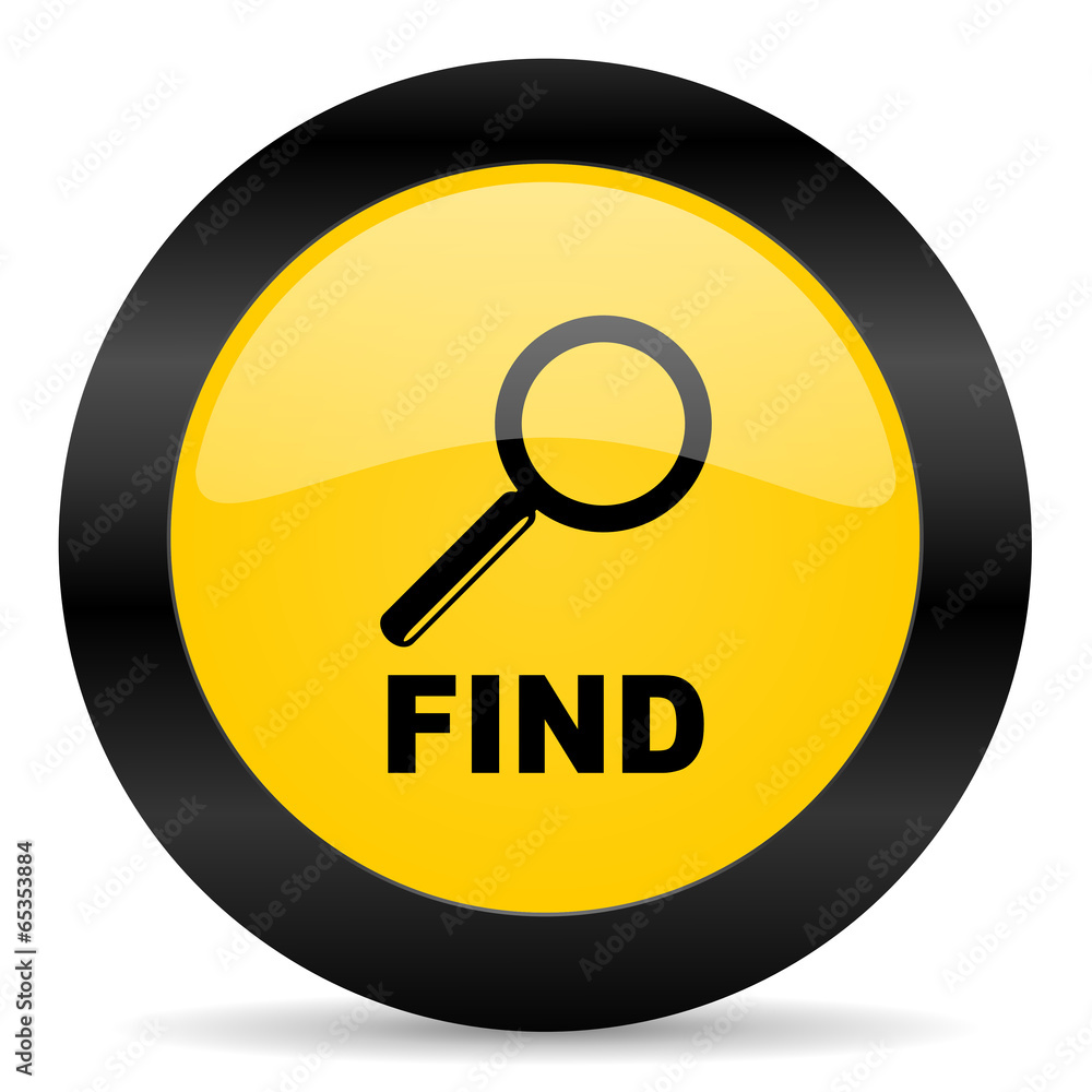 find black yellow web icon find black yellow web icon