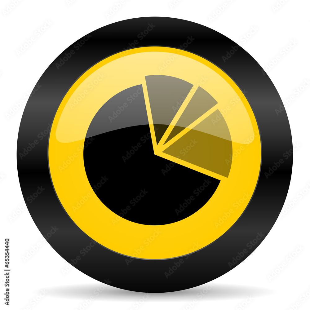 diagram black yellow web icon diagram black yellow web icon
