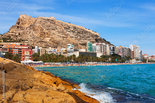 Photography View of Alicante from Mediterranean