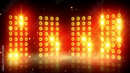 yellow stage lights loopable background