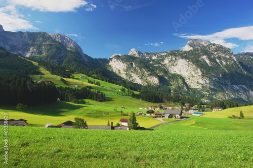 View of the Tennen Mountains and Abtenau, Austria