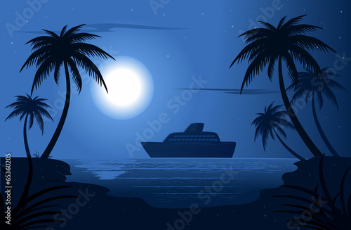 Night In A Blue Lagoon