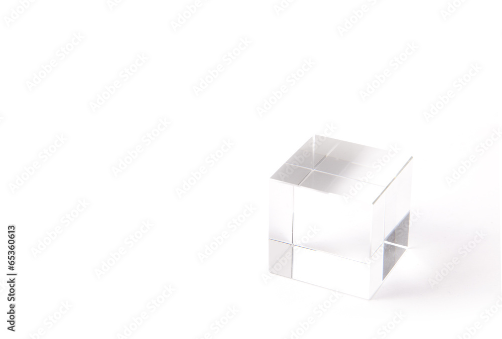 paperweight of a transparent cube paperweight of a transparent cube