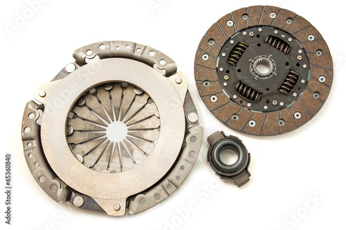 Clutch kit car on a white background