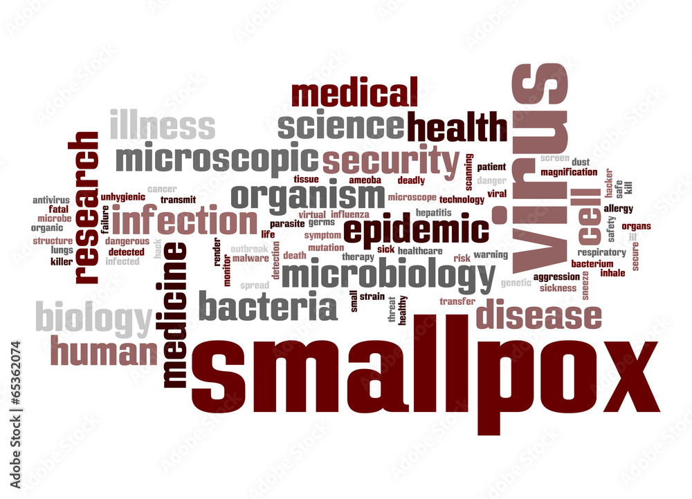 Smallpox virus word cloud