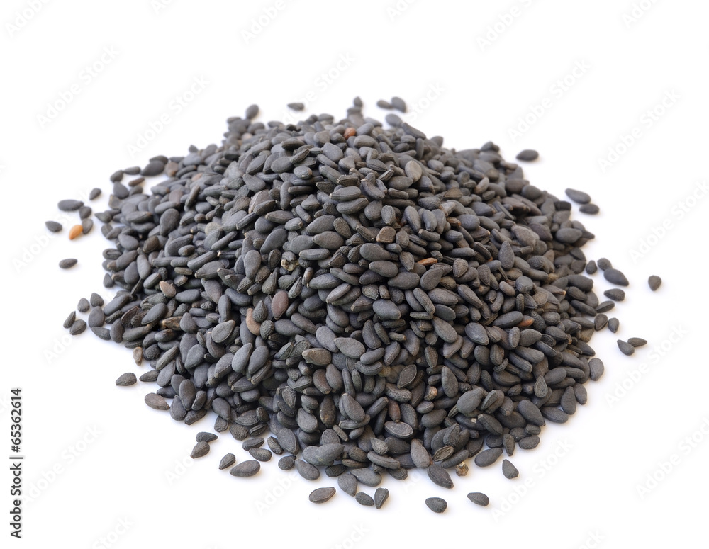 Sesame seeds isolated on white background Sesame seeds isolated on white background