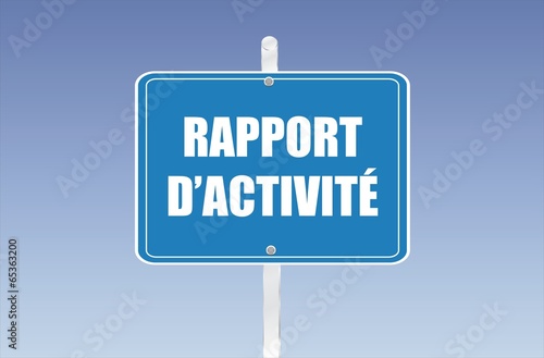 panneau rapport d'activité