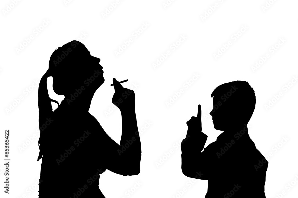 Vector silhouette of a people.