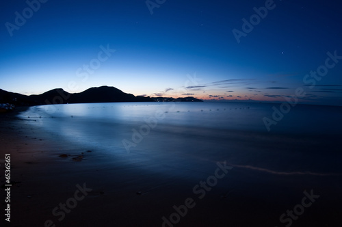 Night shot of sea. © Ded Pixto