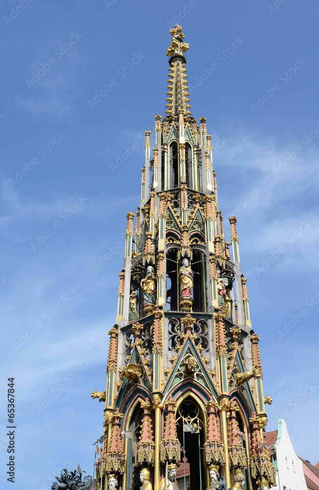 Schöner Brunnen in Nürnberg