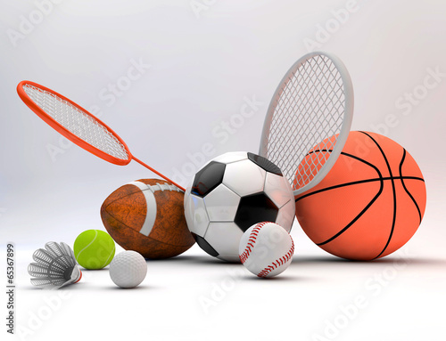 Sports equipment, basketball, soccer, tennis, baseball,golf