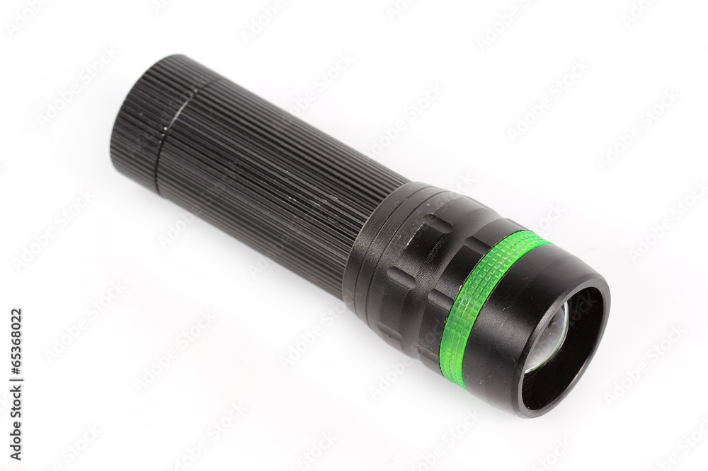 Black plastic flashlight Black plastic flashlight