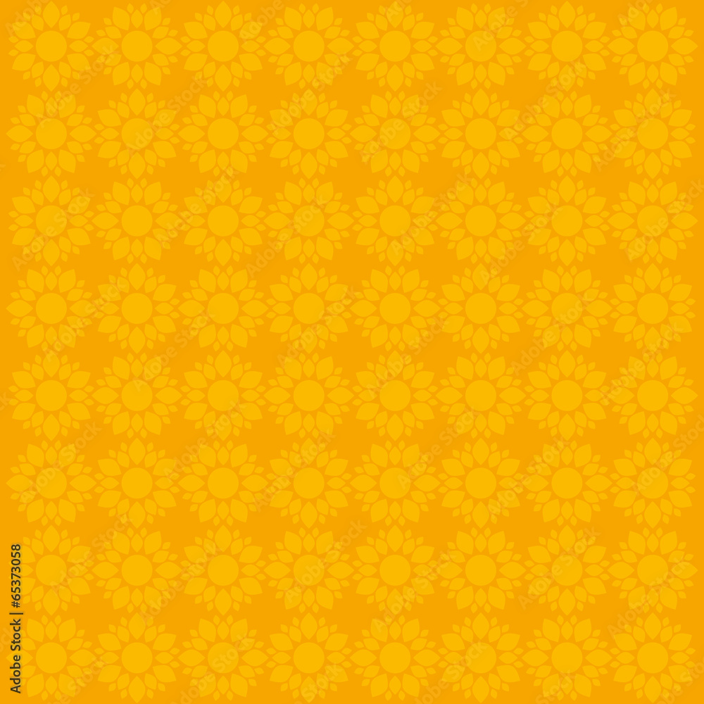creative flower pattern in yellow