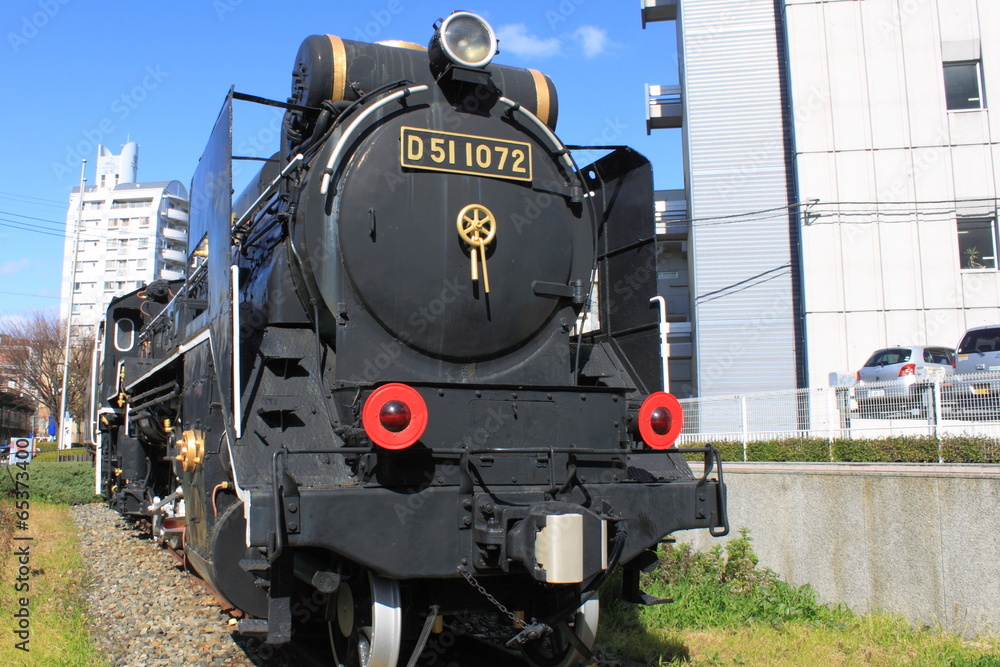 Naklejka premium 蒸気機関車