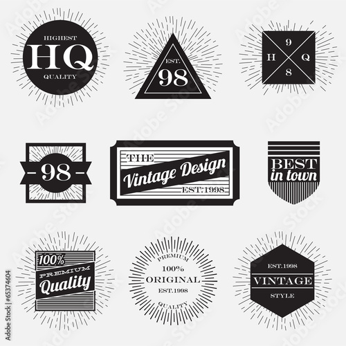 vintage labels collection,design template