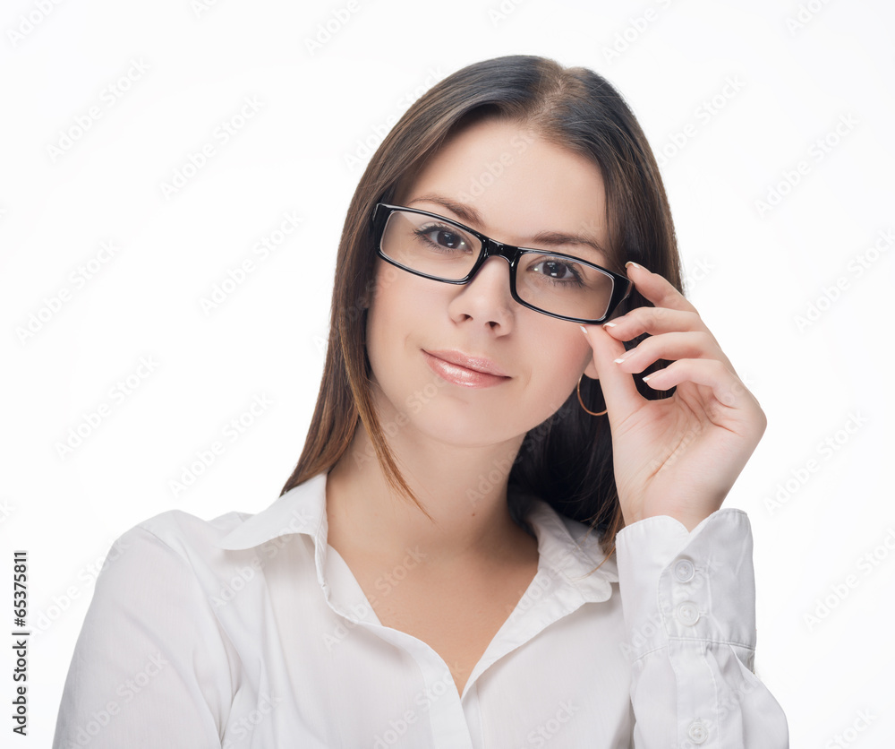 Young woman secretary at work at the office Young woman secretary at work at the office