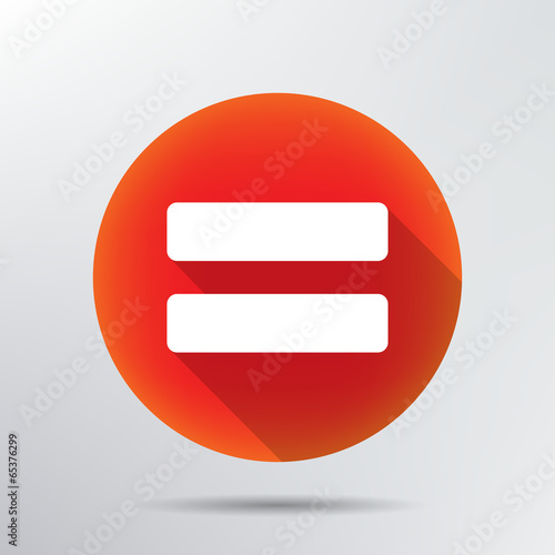 Sign equally icon.