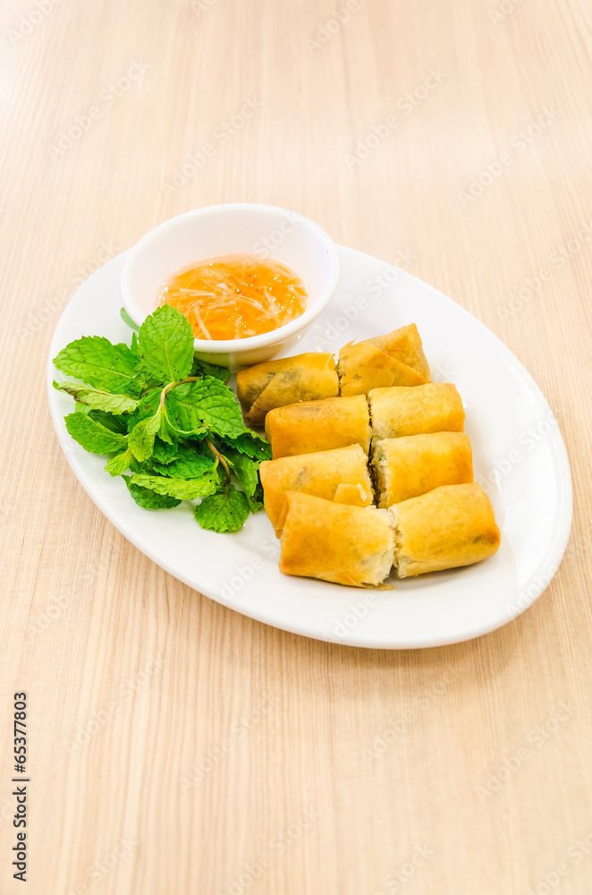 Fried spring rolls