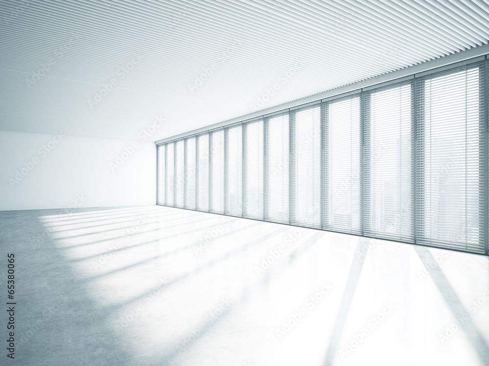 Fototapeta premium Bright empty office interior