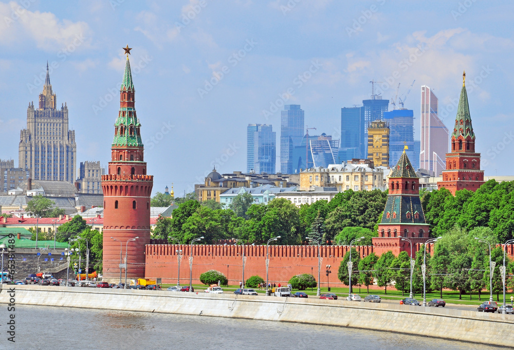 Obraz premium Moscow skyline