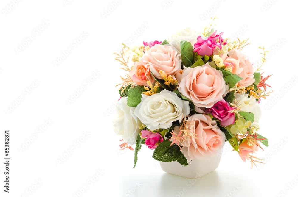 Obraz premium Bouquet flowers isolated on white