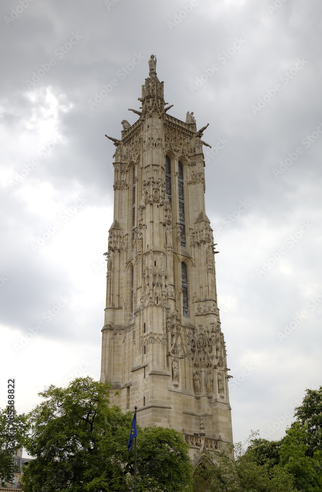 Saint-Jacques Tower. Paris, France