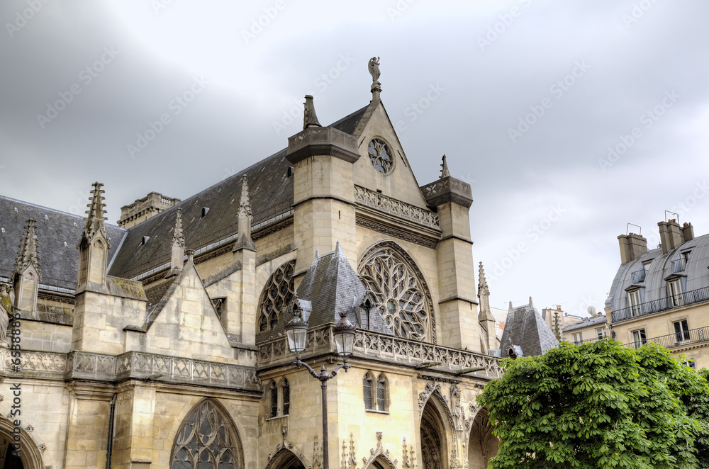 Saint Germain l'Auxerrois Church near Louvre Museum. Paris, Fran