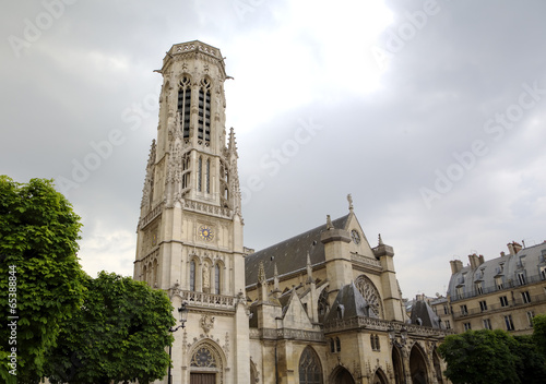 Saint Germain l'Auxerrois Church near Louvre Museum. Paris, Fran