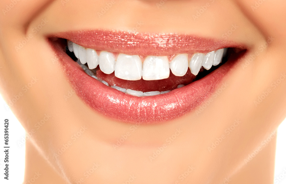 Young smiling woman, white background, copyspace Young smiling woman, white background, copyspace