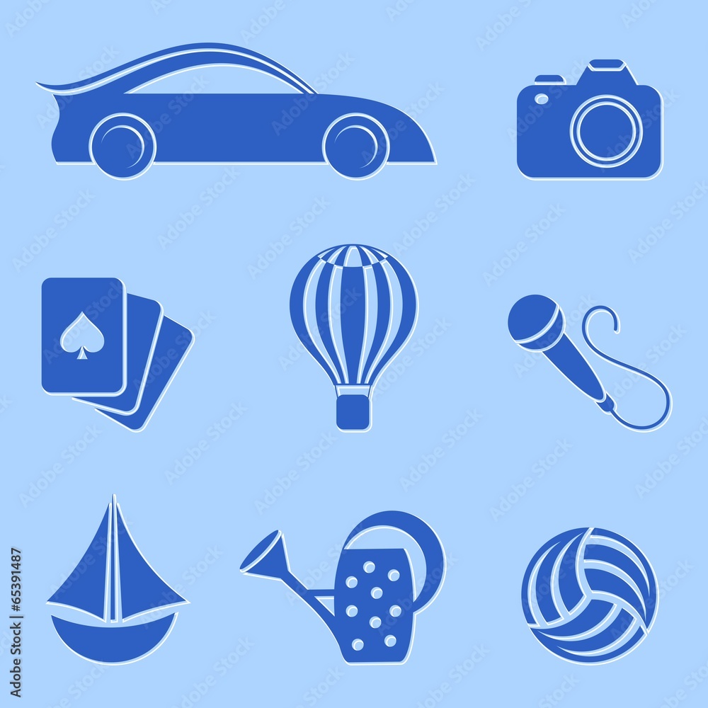 Hobby and leisure icons