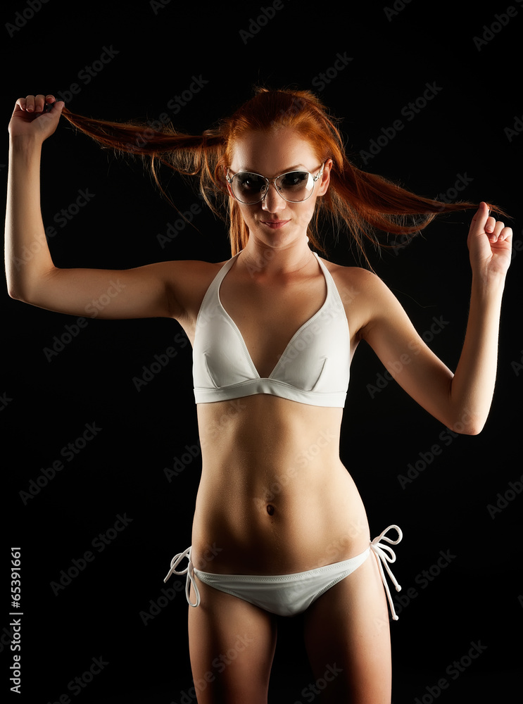Obraz premium beautiful sexy woman in swimsuit