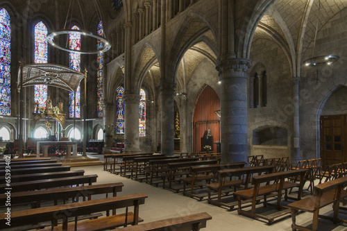 Royal Collegiate of Santa María Church, Roncesvalles. Spain.