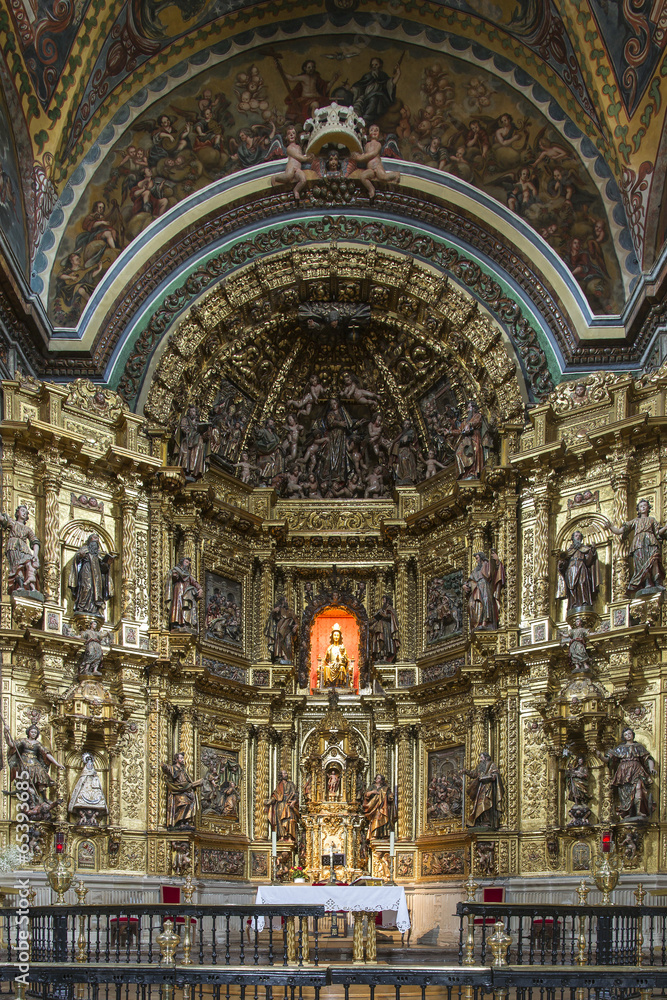 St. Maria Church in Los Arcos, Navarre. Spain.