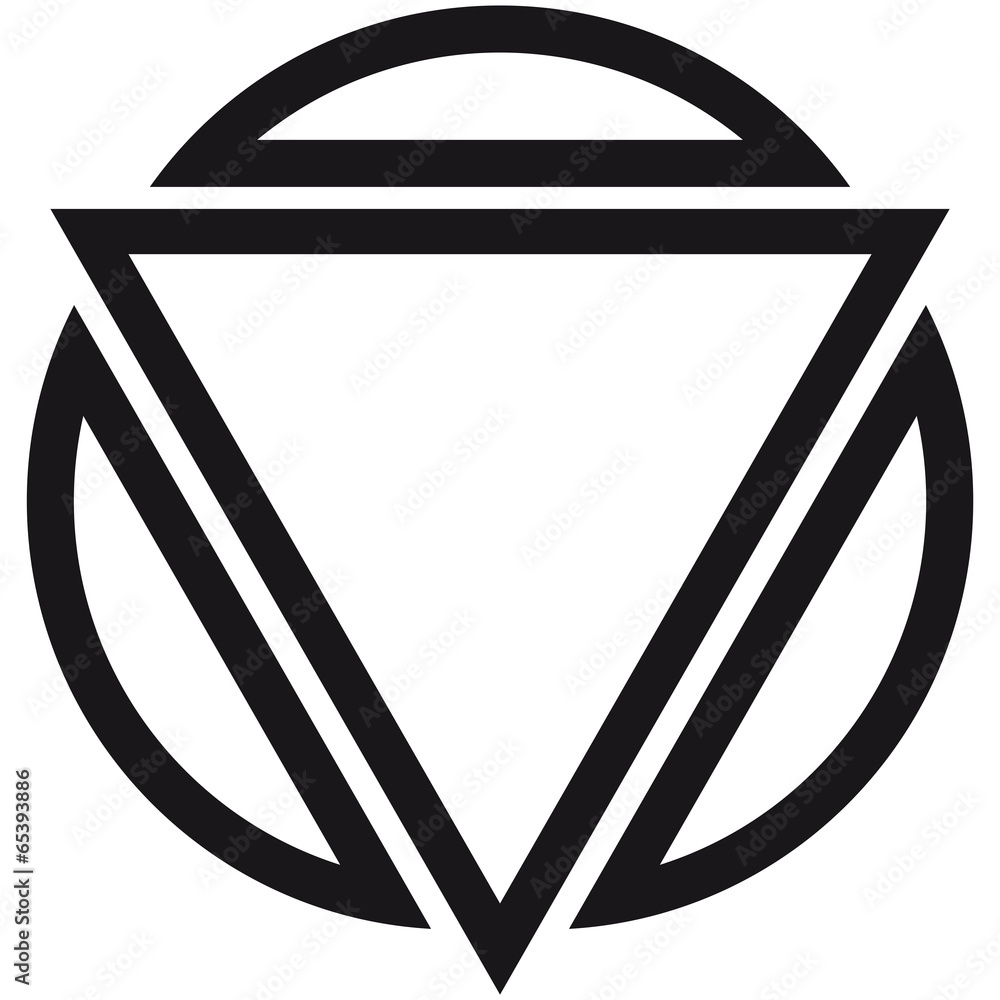 Dreieck Kreis Logo Stock Illustration Adobe Stock