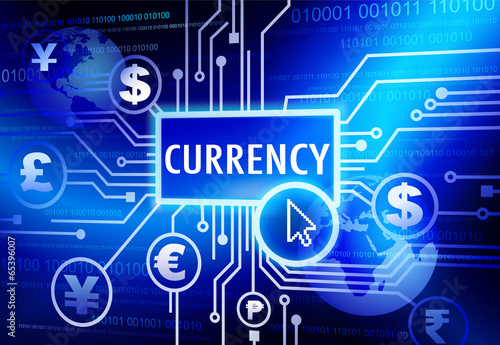 Digitally Generated Image with Currency Concept
